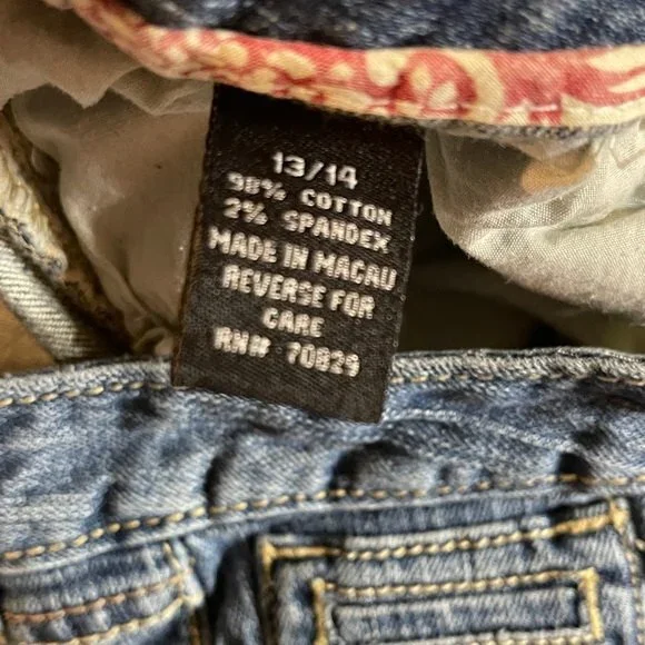 RUE 21 Capri Jeans Blue Size 13/14 - Picture 4 of 4